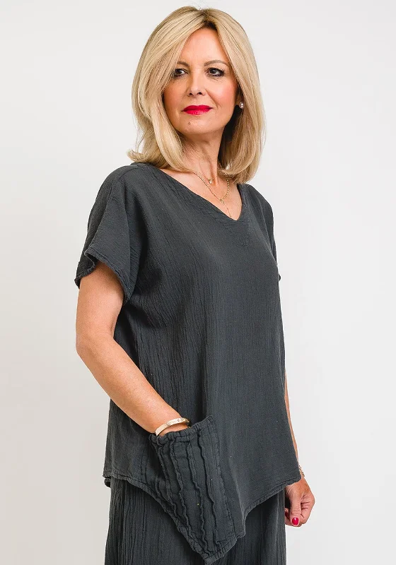 One Life Polly Asymmetric Top, Graphite