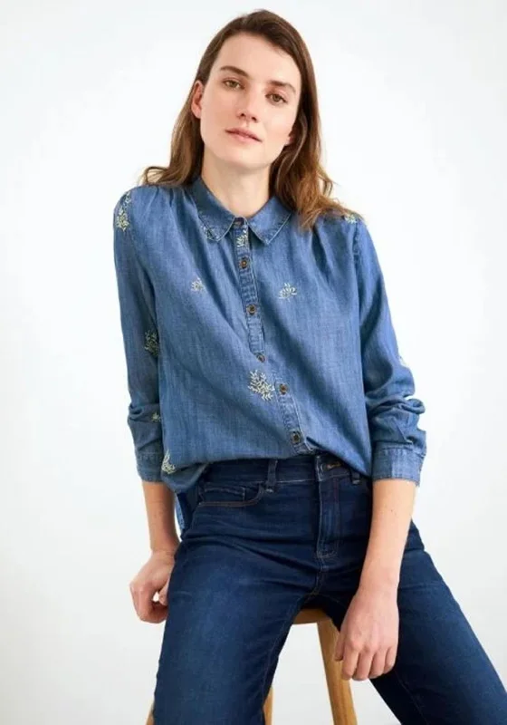 White Stuff  Day Break Denim Shirt, Blue