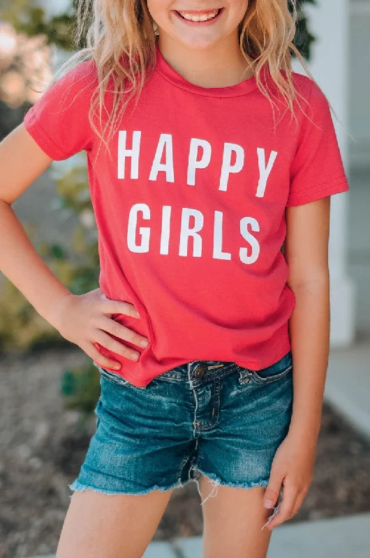 'Bethy' Girls Letter Graphic Short Sleeve T-Shirt