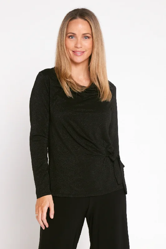 Esther Lurex Top - Black