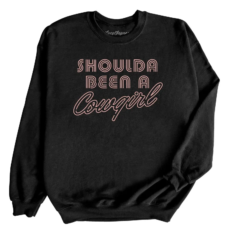 Should of Been a Cowgirl Retro Neon Sweatshirt