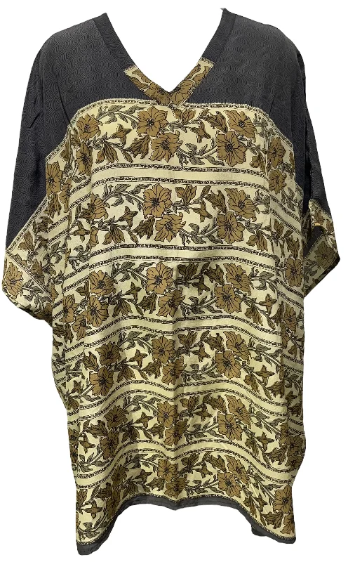 PRC4284 Avatar Pure Silk Short Kaftan Tunic