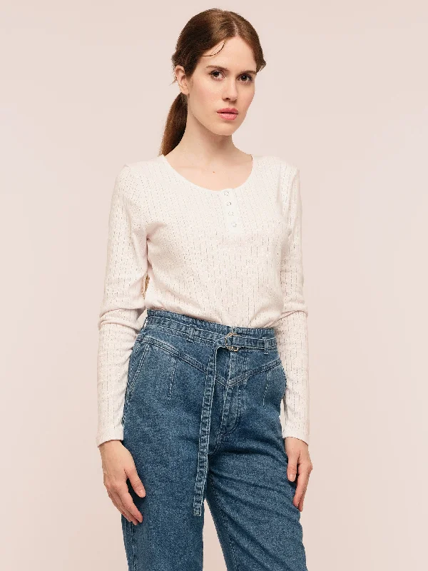 Sophie Button Sweater - Soft Pink