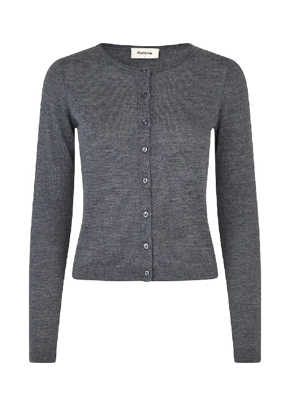 Modström - Hirokimd Short Cardigan 58001 - 7088 Dark Grey Melange