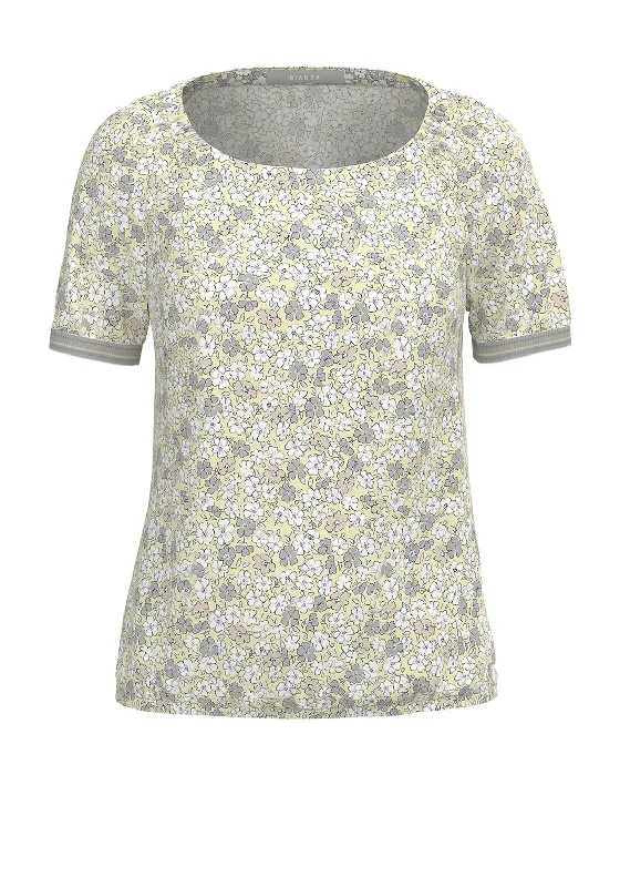 Bianca Riana Ditsy Floral Print Top, Yellow Multi