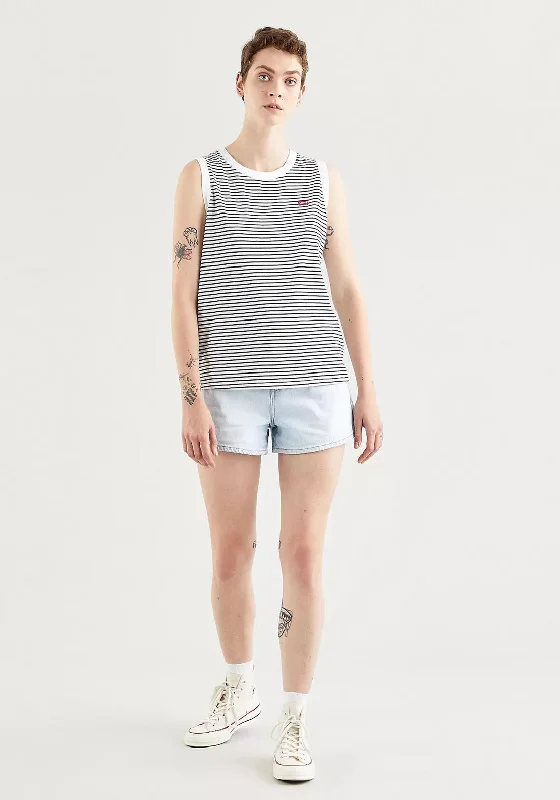 Levis® Stripe Dara Tank Top T-Shirt, Cloud Dancer 0004