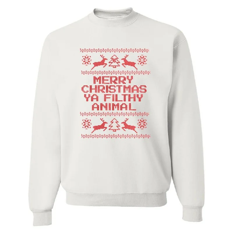 'Merry Christmas Ya Filthy Animal' Sweatshirt