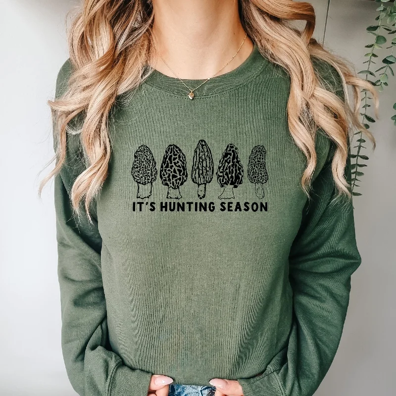 Hunting Season Morel Mushroom Sweatshirt Men and Women *UNISEX FIT*