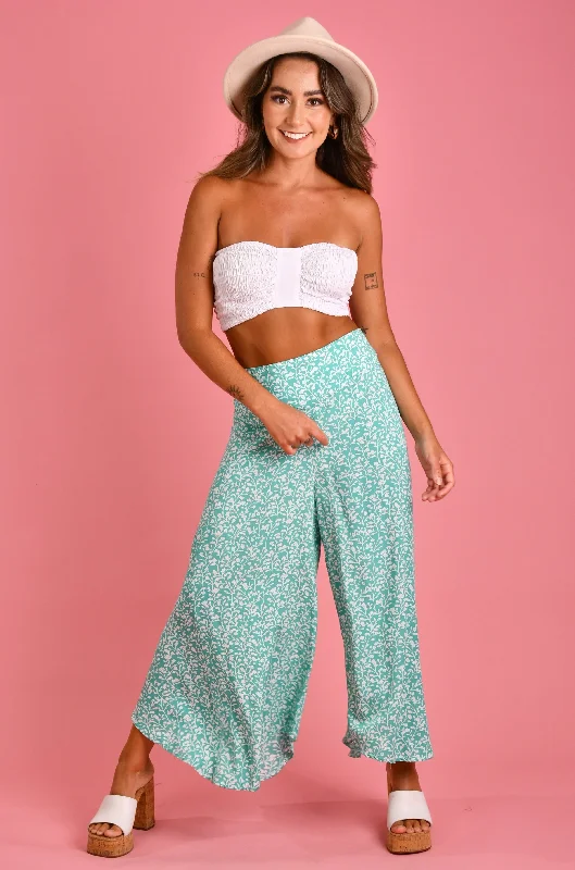 VBLP106 - SYDNEY WIDE LEG PANT - BLOSSOM MINT