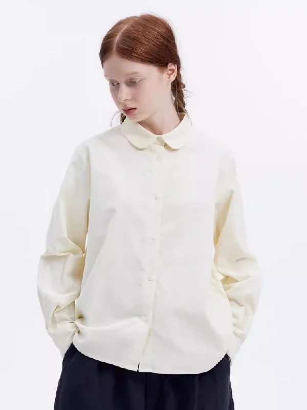 Basic Versatile Round Neck Long Sleeve Shirt [s0000007959]