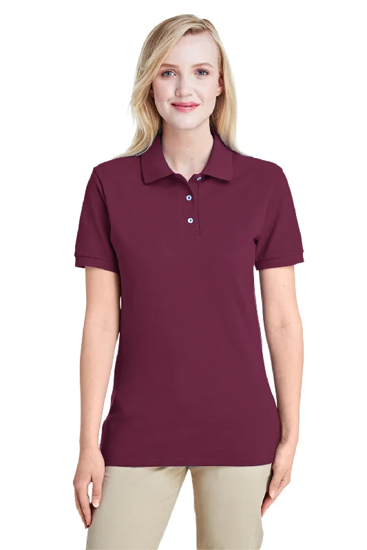 Jerzees Womens Short Sleeve Polo Shirt - Maroon