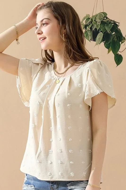 PUFF SLEEVE CASUAL TOP