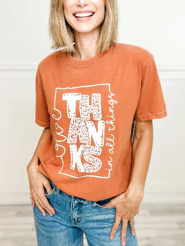 Give Thanks in All Things Graphic Tee