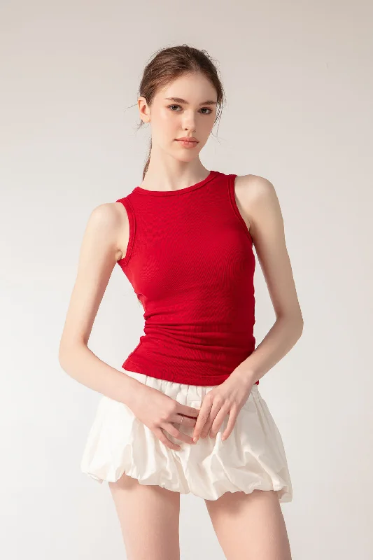 NINA Top in Cherry (Padded)