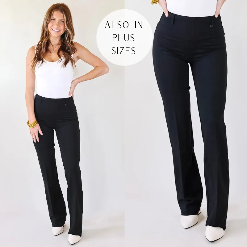 Lyssé | Ponte Baby Bootcut Pants in Black