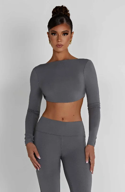 Sahra Top - Charcoal