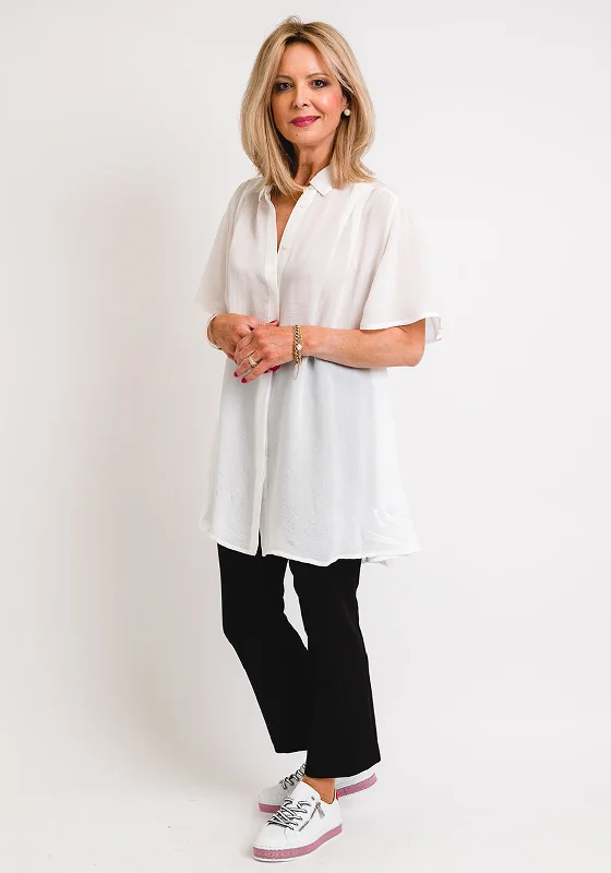 Masai Iavas A-Line Long Blouse, Off White