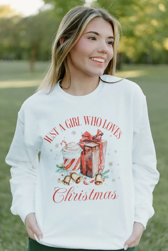 Just A Girl Christmas Sweatshirt