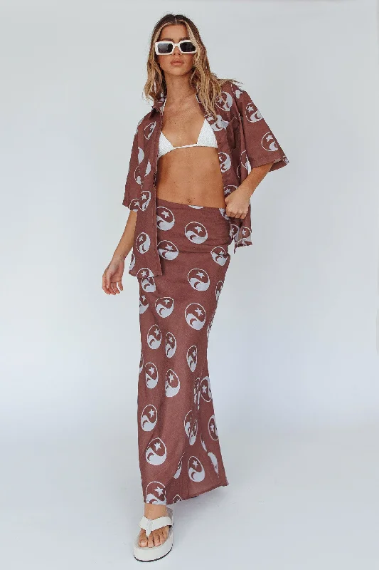 Just A Hunch Maxi Skirt Yin Yang Coco