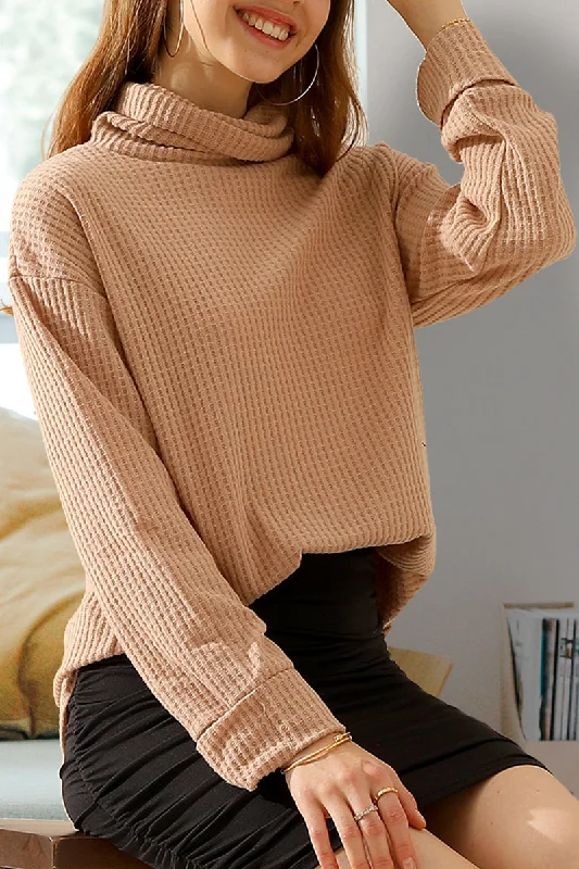 TURTLE HIGH NECK SWEATER KNIT TOP