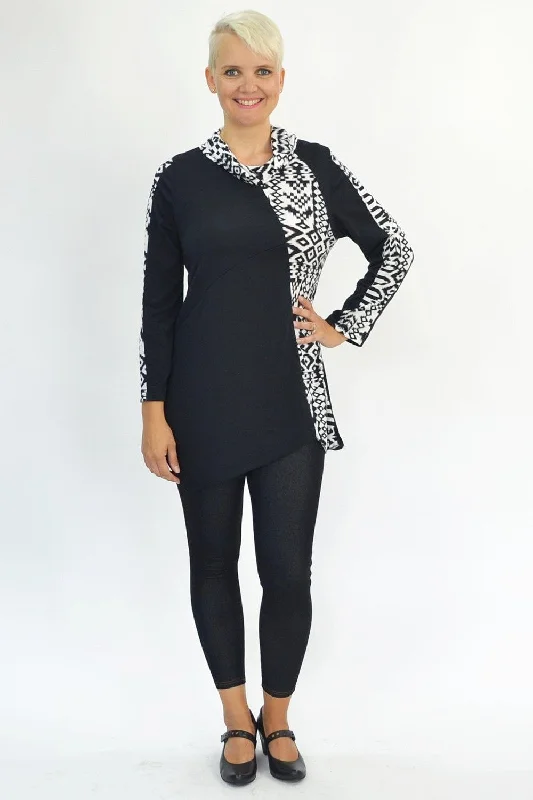 Black White Tribal Tunic