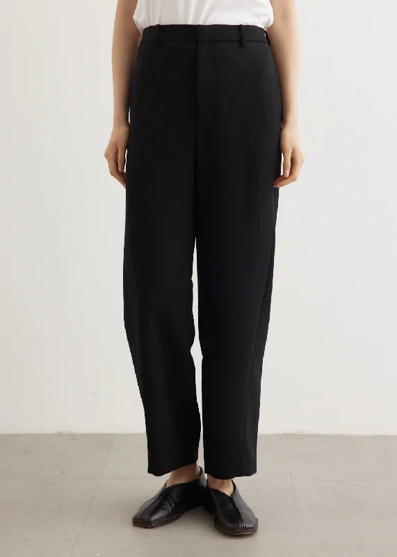 Tense Wool Double Cloth Slacks