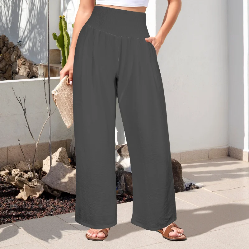 Dark Grey Hight Waisted Wide Leg Pant