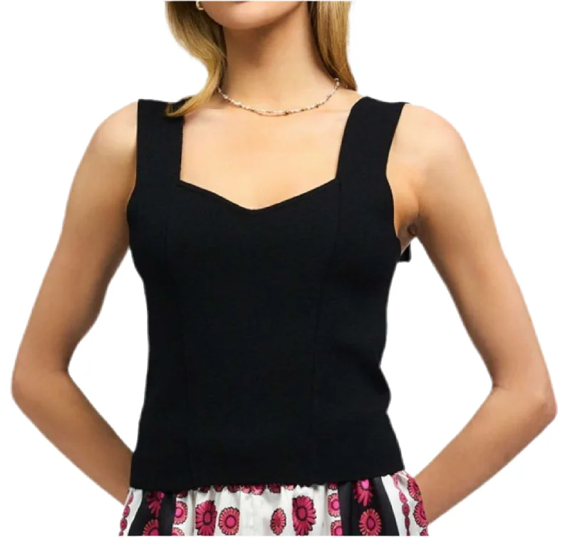 Jade Sleeveless  Knit Top