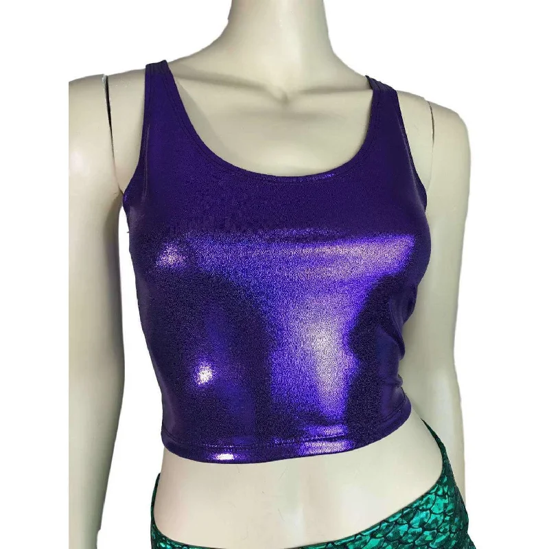 Crop Tank Top - Purple Mystique