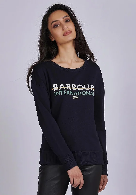 Barbour International Womens Delta Sweatshirt, Navy