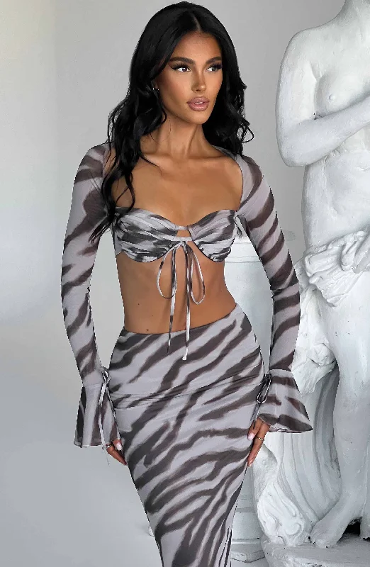 Priscilla Top - Zebra Print