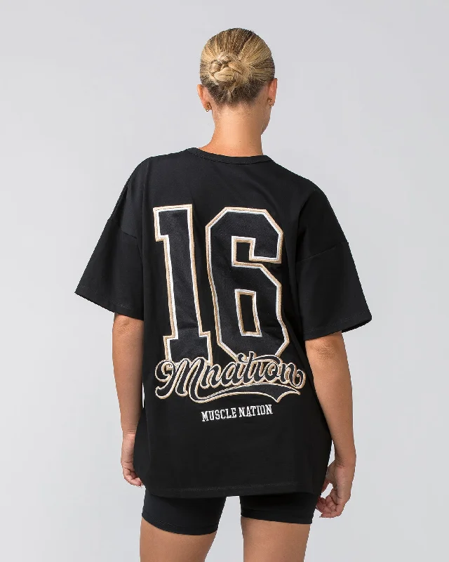 World Series Oversized Tee - Black